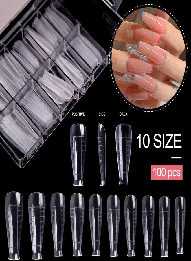 EBANKU 100 T Shape Gel Nail Mold Kit with Dual Acrylic Nail Extension Tools & Accessories - Image 4